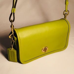 Coach Classic Dinky Bag Limited Edition Lime Green